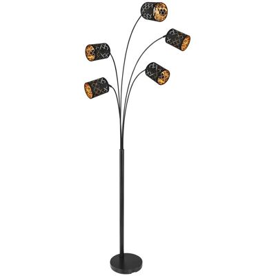 Lámpara de pie Globo Lighting Clarke - Negro Mate, 204cm Lámpara de pie Globo Lighting Clarke - Negro Mate, 204cm
