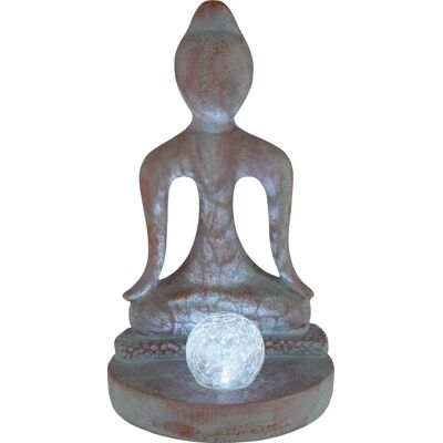 Globo Solarleuchte Außen - Buddha Design, 30cm, IP44 Globo Solarleuchte Außen - Buddha Design, 30cm, IP44