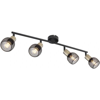 Lámpara de Techo de Metal Negro E14 Fiastra de Globo Lighting - Rail de Iluminación Lámpara de Techo de Metal Negro E14 Fiastra de Globo Lighting - Rail de Iluminación
