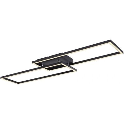 Globo Schwarze Rechteckige LED-Deckenleuchte - Deckenlampe Globo Schwarze Rechteckige LED-Deckenleuchte - Deckenlampe