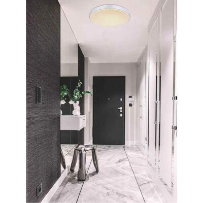 Globo Silber LED-Deckenleuchte mit Fernbedienung - 41586-18 Globo Silber LED-Deckenleuchte mit Fernbedienung - 41586-18