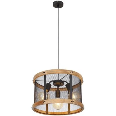 Globo Lighting Jeanie Függeszték - Fekete Fa Fém 3 Lámpa Globo Lighting Jeanie Függeszték - Fekete Fa Fém 3 Lámpa