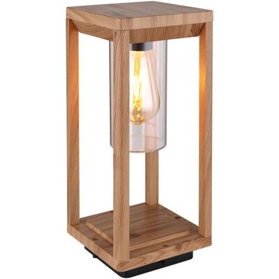 Lámpara de pie Globo Candela - aluminio natural aspecto madera - IP44 - 35cm Lámpara de pie Globo Candela - aluminio natural aspecto madera - IP44 - 35cm