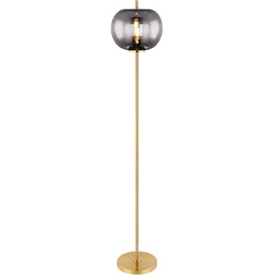 Globo Lighting Blacky Stehlampe - Metall & Rauchglas - 160cm - E27 - IP20 Globo Lighting Blacky Stehlampe - Metall & Rauchglas - 160cm - E27 - IP20