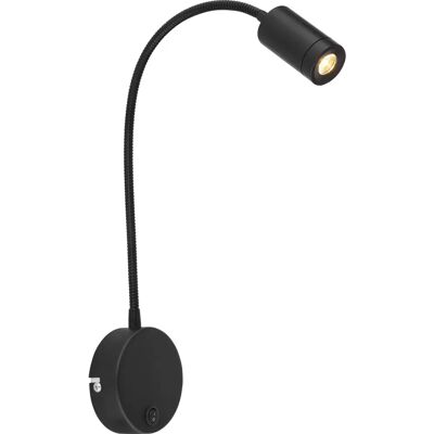 Globo Lighting Milly Wandleuchte - Schwarzes Metall LED 3W Globo Lighting Milly Wandleuchte - Schwarzes Metall LED 3W