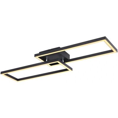 Globo Tatjana Deckenleuchte - Schwarz Modern Quadrat LED 24W Globo Tatjana Deckenleuchte - Schwarz Modern Quadrat LED 24W