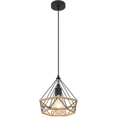 Globo Lighting Ulleu Pendellampe - E27 Metall Schwarz - 40W Globo Lighting Ulleu Pendellampe - E27 Metall Schwarz - 40W