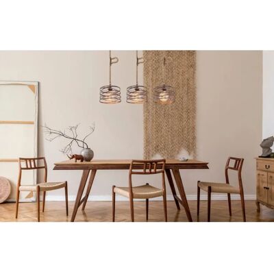 Globo Lighting Marco Zwarte Hanglamp - 3 E27 Globo Lighting Marco Zwarte Hanglamp - 3 E27