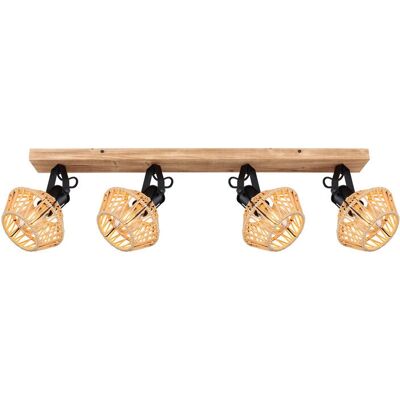 Rail d'éclairage Valli en métal marron 4 lampes - Globo Lighting - Publicité Rail d'éclairage Valli en métal marron 4 lampes - Globo Lighting - Publicité