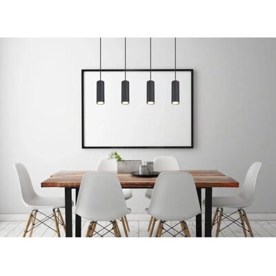 GLOBO Black Pendant Light with Adjustable Height - Pendant Light GLOBO Black Pendant Light with Adjustable Height - Pendant Light