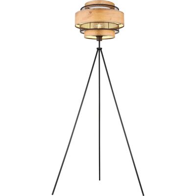 Globo Lighting Soeni Schwarze Stehlampe - E27 - Landhausstil Globo Lighting Soeni Schwarze Stehlampe - E27 - Landhausstil