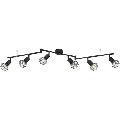 Globo Lighting Deckenleuchte - 120x22x8cm - Schwarz - Deckenlampe Globo Lighting Deckenleuchte - 120x22x8cm - Schwarz - Deckenlampe