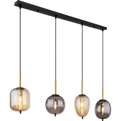GLOBO 15345-4A Ceiling Lighting - Blacky - Glass - E14 - Interior GLOBO 15345-4A Ceiling Lighting - Blacky - Glass - E14 - Interior
