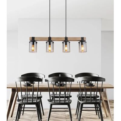 GLOBO Pendant Light - Black, 73cm, E27, 4 bulbs GLOBO Pendant Light - Black, 73cm, E27, 4 bulbs