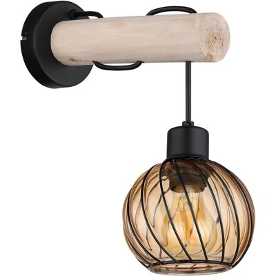 Globo Schwarze Bernstein Glas Wand- & Deckenlampe Globo Schwarze Bernstein Glas Wand- & Deckenlampe