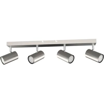 Globo Lighting Robby Nickel 4-Lamp Ceiling Spotlight - Lighting Rail Globo Lighting Robby Nickel 4-Lamp Ceiling Spotlight - Lighting Rail