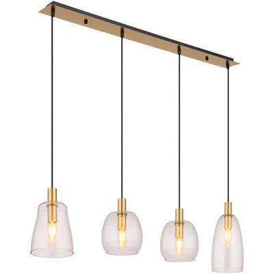Globo Messing Pendelleuchte - Klassischer Stil - E14 - 12cm Globo Messing Pendelleuchte - Klassischer Stil - E14 - 12cm