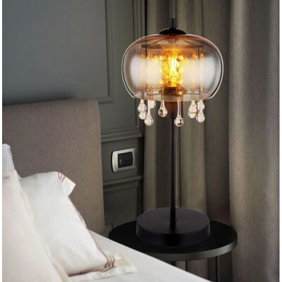 Lampa stołowa Globo Corry - Czarna - E27 - Klasyczny styl Lampa stołowa Globo Corry - Czarna - E27 - Klasyczny styl