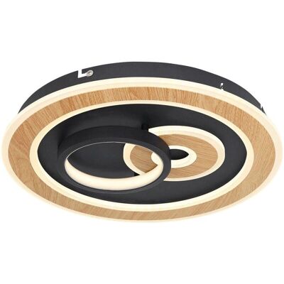 Globo Chessy Black Ceiling Light - 40cm, LED, Smart Home Globo Chessy Black Ceiling Light - 40cm, LED, Smart Home