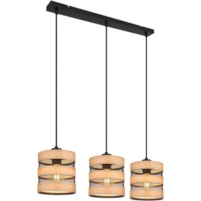 Globo Lighting SOENI Black Metal Pendant Lamp - Pendant Lamp Globo Lighting SOENI Black Metal Pendant Lamp - Pendant Lamp