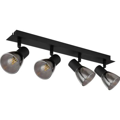 Rail de iluminación Globo Lighting Claude en metal negro - Rail de iluminación Rail de iluminación Globo Lighting Claude en metal negro - Rail de iluminación