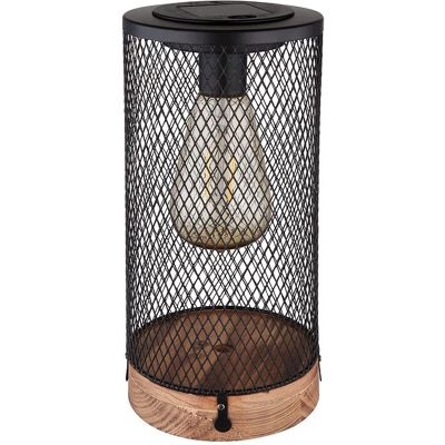 GLOBO LIGHTING Solarleuchte - Außen, 1LED, IP44, Holz/Metall GLOBO LIGHTING Solarleuchte - Außen, 1LED, IP44, Holz/Metall