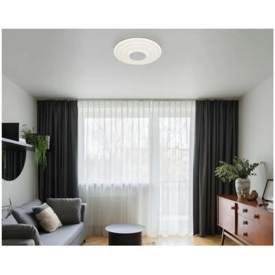 GLOBO Weiße moderne Deckenleuchte - 40cm - LED, dimmbar, Alexa kompatibel GLOBO Weiße moderne Deckenleuchte - 40cm - LED, dimmbar, Alexa kompatibel
