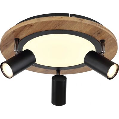 GLOBO Black Kassu Ceiling Light - 40cm, 15W LED, Modern Design GLOBO Black Kassu Ceiling Light - 40cm, 15W LED, Modern Design