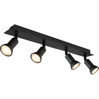 Globo Lighting Drew Schwarzes Metall Decken-Spots - Beleuchtungsschiene Globo Lighting Drew Schwarzes Metall Decken-Spots - Beleuchtungsschiene