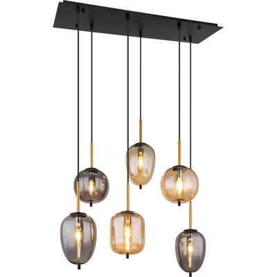 GLOBO 15345-6A Iluminación de Techo - Lámpara Colgante Moderna, Ajustable, E14 GLOBO 15345-6A Iluminación de Techo - Lámpara Colgante Moderna, Ajustable, E14