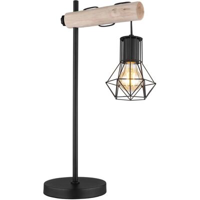 Globo Priska Schwarze Metall Tischlampe - Tischleuchte Globo Priska Schwarze Metall Tischlampe - Tischleuchte