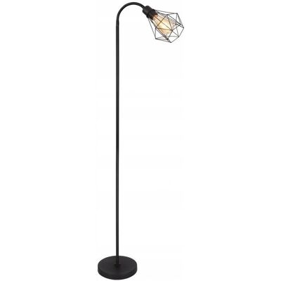 Globo Lighting Isabella Czarna Metalowa Lampa Podłogowa E27 Globo Lighting Isabella Czarna Metalowa Lampa Podłogowa E27