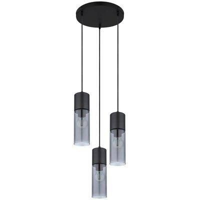 Sconto Black Pendant Light - Adjustable 150cm - E27 Sconto Black Pendant Light - Adjustable 150cm - E27