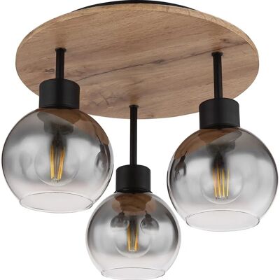 Plafonnier Globo Moitas Noir - 3 E27 - 38cm - Luminaire de plafond - Publicité Plafonnier Globo Moitas Noir - 3 E27 - 38cm - Luminaire de plafond - Publicité