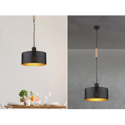 Globo Lighting RIELLY Hängeleuchte - Schwarz - E27 Globo Lighting RIELLY Hängeleuchte - Schwarz - E27