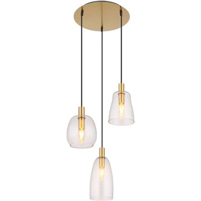Globo Messing Hängeleuchte - E14, 43cm, Klassischer Stil Globo Messing Hängeleuchte - E14, 43cm, Klassischer Stil