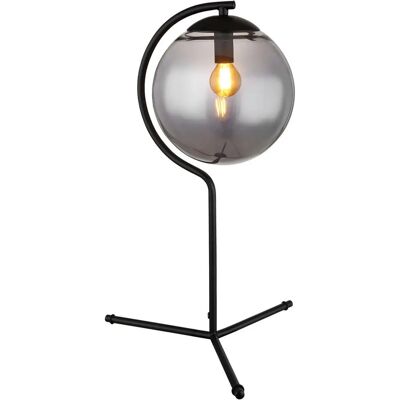 Lámpara de mesa Globo Porry negro de metal - E14 - 35cm Lámpara de mesa Globo Porry negro de metal - E14 - 35cm