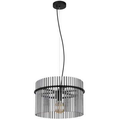 Globo Gorley Pendant Light - Black - Metal - 40cm - E27 - Indoor Globo Gorley Pendant Light - Black - Metal - 40cm - E27 - Indoor