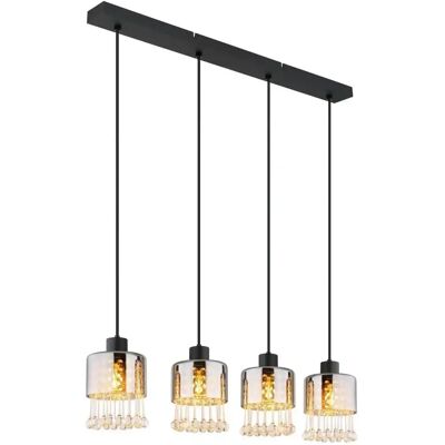 Globo Lighting Hängeleuchte - Schwarz - Höhe 120cm, Breite 82,5cm - Hängeleuchte Globo Lighting Hängeleuchte - Schwarz - Höhe 120cm, Breite 82,5cm - Hängeleuchte