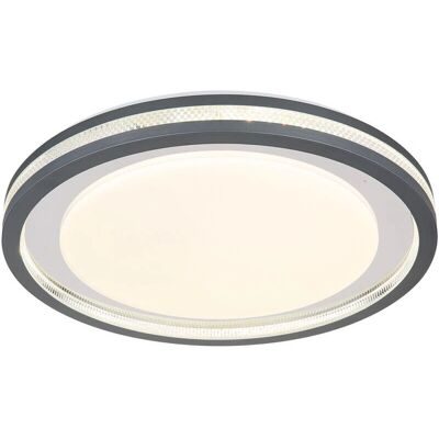Globo 48373-30 LED Ceiling Light - Modern White/Gray/Black - 47.8cm Globo 48373-30 LED Ceiling Light - Modern White/Gray/Black - 47.8cm