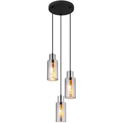 Globo Schwarze Pendelleuchte - Moderner Stil - 120cm H Globo Schwarze Pendelleuchte - Moderner Stil - 120cm H