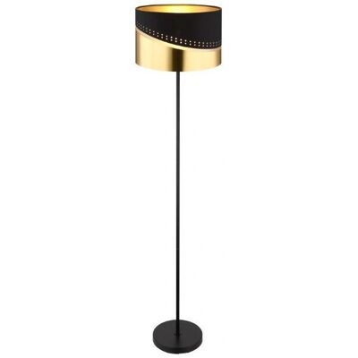 Lampa podłogowa GLOBO Czarny Złoto - Styl Retro - E27 Lampa podłogowa GLOBO Czarny Złoto - Styl Retro - E27