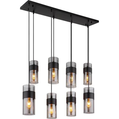 GLOBO Ceiling Lighting - 15718-8 - Modern Style, Metal, Black GLOBO Ceiling Lighting - 15718-8 - Modern Style, Metal, Black