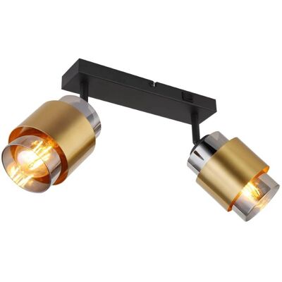 Globo Lighting Black Ceiling Light - 15560-2 Globo Lighting Black Ceiling Light - 15560-2