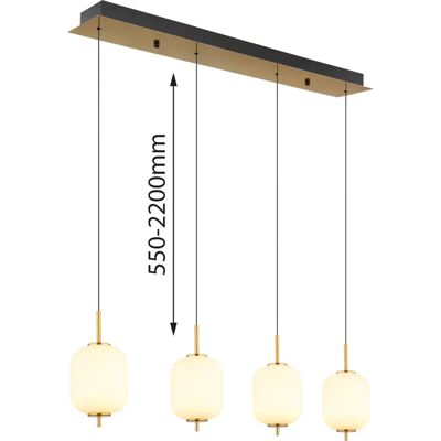 GLOBO 15217-4 Luce a Soffitto LED - Moderna, Regolabile, Bianco Caldo GLOBO 15217-4 Luce a Soffitto LED - Moderna, Regolabile, Bianco Caldo