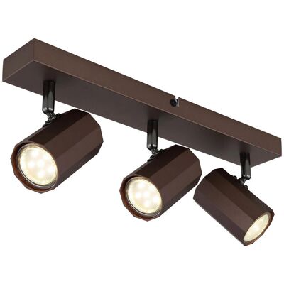 GLOBO Bronze Brown 3xGU10 Spot - Lighting Fixture GLOBO Bronze Brown 3xGU10 Spot - Lighting Fixture