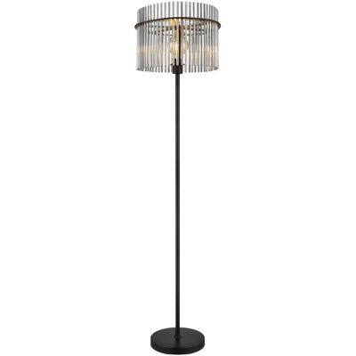 Lámpara de pie Globo GORLEY - negro - E27 - 152cm Lámpara de pie Globo GORLEY - negro - E27 - 152cm