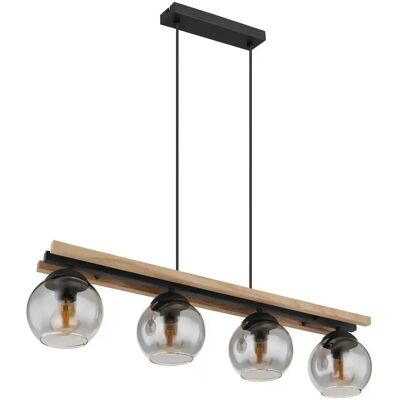 Globo Lighting Schwarze Pendelleuchte - 4E27 - 120cm H - Hängeleuchte Globo Lighting Schwarze Pendelleuchte - 4E27 - 120cm H - Hängeleuchte