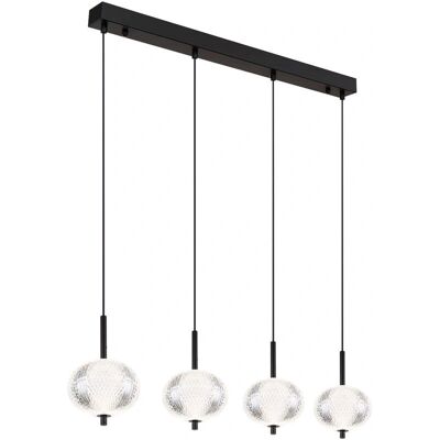 Suspension Aida - noir - métal - 16042-4H - Publicité Suspension Aida - noir - métal - 16042-4H - Publicité