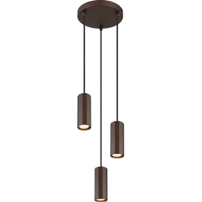GLOBO James Pendelleuchte - 3xGU10, Bronze Braun, 120cm - Pendelleuchte GLOBO James Pendelleuchte - 3xGU10, Bronze Braun, 120cm - Pendelleuchte